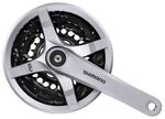 SHIMANO Vierkant 6/7/8-fach Kurbelgarnitur, Silber, 175 mm