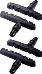 BBB Cycling Fahrrad Bremsschuh MTB TriStop Standard, 4er Set, BBS-16, Schwarz