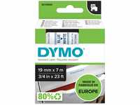 DYMO Original D1-Etikettenband | blau auf weiß | 19 mm x 7 m | selbstklebendes