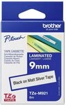 Brother Original P-touch Schriftband TZe-M921 9 mm, schwarz auf silber-metallic