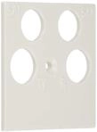 Gira 025903 Abdeckung 4-fach 50 x 50mm, reinwei&szlig;