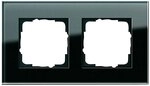 Gira 021205 021205 Rahmen 2-fach Esprit Glas, schwarz