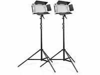 Walimex Pro 500 On Location Lightning Set (2x dimmbare LED-Flächenleuchte, 2x...