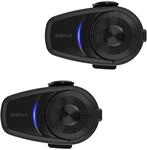 Sena 10S, Bluetooth-Kommunikationssystem f&uuml;r Motorr&auml;der und Roller, Doppelpack