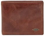 Fossil Herren Quinn Leder Bifold Geldb&ouml;rse 11,5 cm L x 2 cm B x 9 cm H