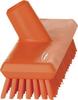 Vikan 70417 Stiff Bristle Deck Scrub, 10-3/4" Polyester, Orange