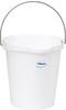 Vikan 56865 Durable Polypropylene Hygiene Bucket/Pail, Stainless Steel Handle,...