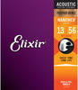 Elixir® Saiten Phosphor Bronze Akustik-Gitarrensaiten mit NANOWEB®...