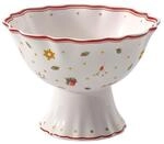 Villeroy & Boch - Toy's Delight Dessertschale auf Fu&szlig; 15 cm Rot und Wei&szlig;,