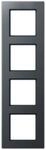 Jung AC 584 BF ANM Rahmen 4fach bruchsicher Serie A Creation anthrazit matt, Grau