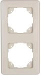 Kopp Abdeckrahmen 2-fach Europa creme-wei&szlig;, 303201078