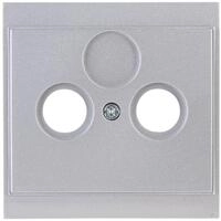 Kopp 313620180 Malta Antennenabdeckung TV/RF, Silber
