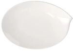 Villeroy & Boch Flow Ovale Servierplatte, 36 cm , Premium Porzellan, Wei&szlig;, 36cm
