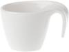 Villeroy und Boch Flow Mokka-/Espressotasse, 100 ml, Premium Porzellan, Weiß