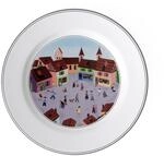 Villeroy und Boch Design Naif Fr&uuml;hst&uuml;cksteller "Dorf", 21 cm, Premium...