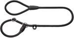 HUNTER Retriever-Hundeleine FREESTYLE, Farbe: schwarz, integrierte Halsung, stufenlos