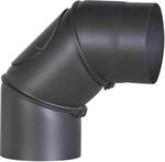 FIREFIX R150/B Ofenrohrbogen aus 2 mm starken Stahl (Rauchrohr) in 150 mm