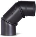 FIREFIX R120/B Ofenrohrbogen I Ofenrohr 120mm Durchmesser aus Stahlblech f&uuml;r