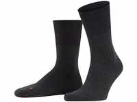 FALKE Unisex Socken Run U SO Baumwolle einfarbig 1 Paar, Grau (Dark Grey 3970), 35-36