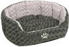 Nobby Komfort Bett oval "SEOLI" dunkelgrau / hellgrau L x B x H: 65 x 57 x 22 cm