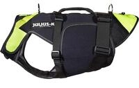 Julius-K9, IDC Multifunktionale Hundeweste 3in1, Gr&ouml;&szlig;e: L, Schwarz und Neon