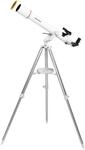Bresser Refraktor Teleskop NANO AR-70/700 AZ mit Aluminium 3-Bein-Stativ, Azimutaler