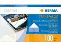 HERMA 1302 Fotoecken extra groß, 100 Stück, selbstklebend transparente...