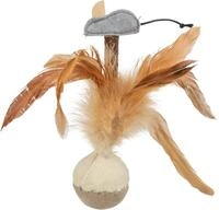 Trixie 45730 Steh-auf-Federball mit Maus, Pl&uuml;sch, 15 cm