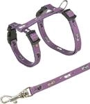 Trixie 4144 K&auml;tzchengeschirr mit Leine, Nylon, 21&ndash;33 cm/8 mm, 1,20 m, farblich