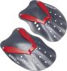 Speedo Unisex Erwachsene Tech Paddle Handpaddel, Lava Rot/Chill Blau/Grau, S