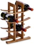 Zeller 13580 Weinregal Bambus, f&uuml;r 12 Weinflaschen, 29 x 16 x 42 cm, natur, 1 - pack