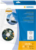 HERMA 7682 CD DVD Hüllen für Ordner zum Abheften für 2 CDs, 10 Stück, 230 x...