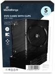 MediaRange DVD-H&uuml;lle, f&uuml;r 1 Disc, 14mm, Schwarz, 5er-Pack | 5er-Pack |...