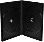 MediaRange DVD-H&uuml;lle, f&uuml;r 2 Discs, maschinenf&auml;hig, 14mm, Schwarz, 50er-Pack 