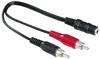 Hama Cinch auf Klinke Audio-Adapter (Sound Kabel-Adapter mit 2x Cinch-Stecker...