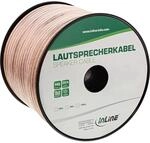 InLine 98350T Lautsprecherkabel, 2x 2,5mm&sup2;, CCA, transparent, 50m
