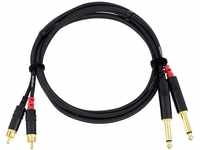 CORDIAL Kabel audio doppelt jack mono/Rca 1,5 m Kabel AUDIO Essentials Jack