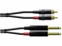 CORDIAL Kabel audio doppelt jack mono/Rca 3 m Kabel AUDIO Essentials Jack