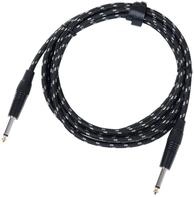 Pronomic Stage INST-3T Instrumentenkabel 3m (6,3 mm Klinke, Textilmantel,
