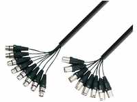 Adam Hall Cables K3L8MF0300 3 Star Serie Multicore-Kabel (8x XLR male auf 8x XLR