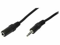 LogiLink CA1056 Audio Kabel, 1x 3,5mm Male zu 1x 3,5mm Female, 10m