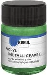 KREUL 77577 - Acryl Metallicfarbe, 50 ml Glas in metallic gr&uuml;n, glamour&ouml;se