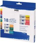 KREUL 28251 - El Greco Acrylfarben, 18 x 12 ml, gl&auml;nzende, hochpigmentierte