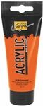 KREUL 84106 - Solo Goya Acrylic, 100 ml Tube in echtorange, cremige vielseitig
