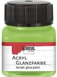KREUL 79217 - Acryl Glanzfarbe, 20 ml Glas in lindgr&uuml;n, gl&auml;nzend-glatte...