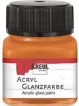 KREUL 79224 - Acryl Glanzfarbe, 20 ml Glas in orange, gl&auml;nzend-glatte...