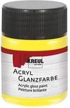 KREUL 79502 - Acryl Glanzfarbe, 50 ml Glas in gelb, gl&auml;nzend-glatte Acrylfarbe...