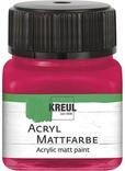 KREUL 75215 - Acryl Mattfarbe, karmin im 20 ml Glas, cremig deckende,