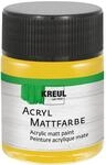 KREUL 75530 - Acryl Mattfarbe, gold im 50 ml Glas, cremig deckende, schnelltrocknende