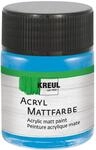 KREUL 75517 - Acryl Mattfarbe, hellblau im 50 ml Glas, cremig deckende,